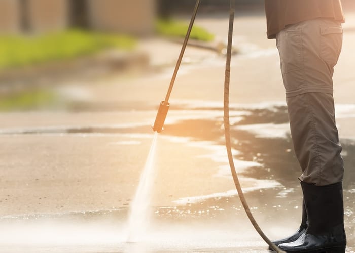 Pressure washing service